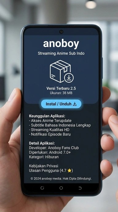 Tampilan halaman APK anoboy