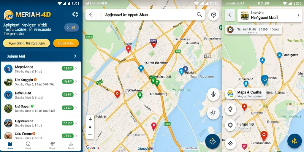 Antarmuka MERIAH4D yang simpel dan intuitif untuk navigasi mobil.